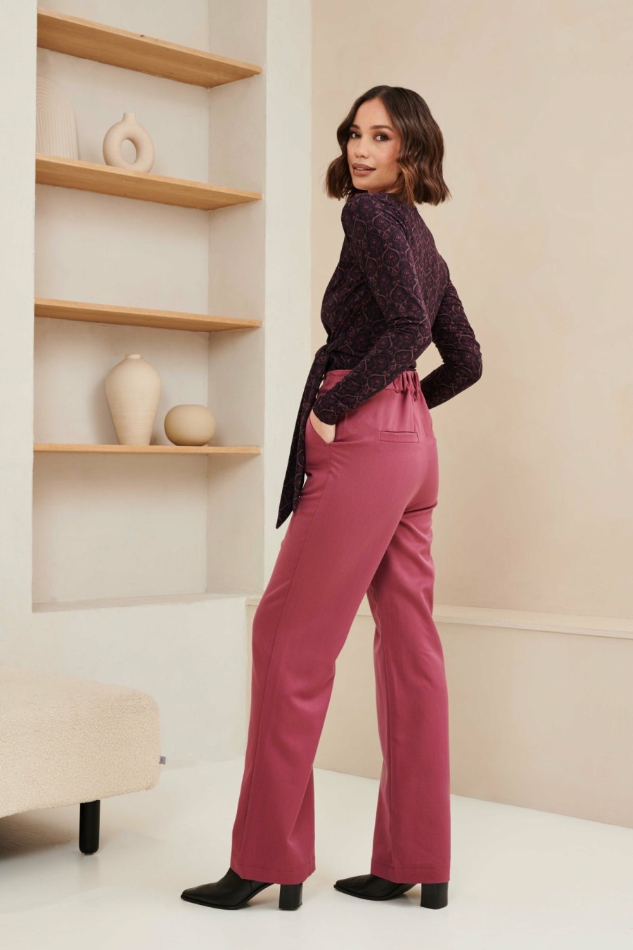 Broeken Lofty Manner | Broek Imre - Mauve Pink