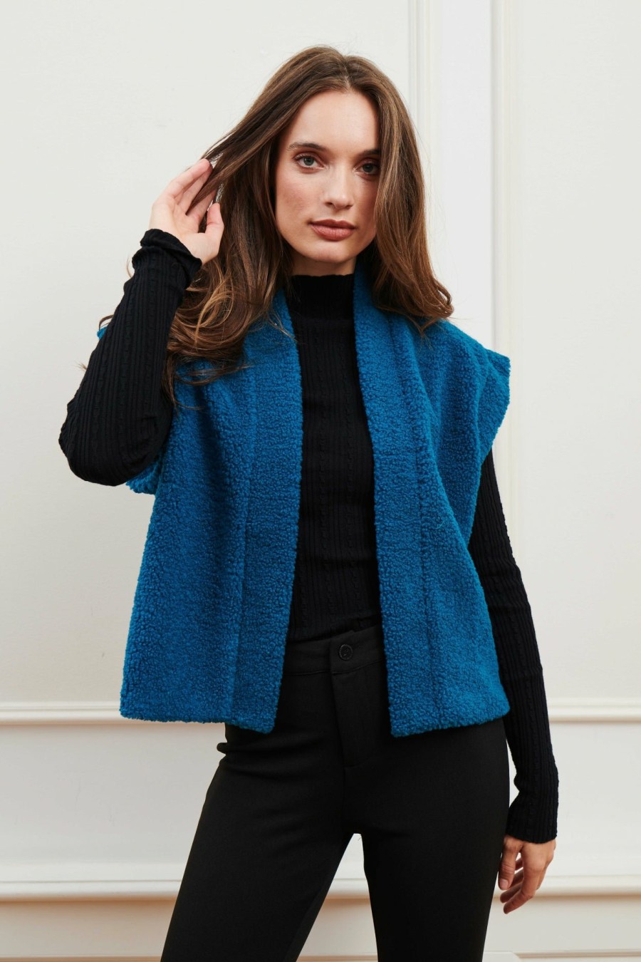 Jassen & Blazers Lofty Manner | Gilet Myrna - Petrol Blue