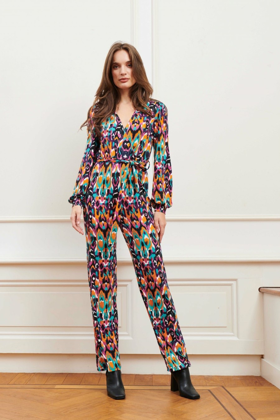 Jumpsuits & Playsuits Lofty Manner | Jumpsuit Sophia - Multi Feather