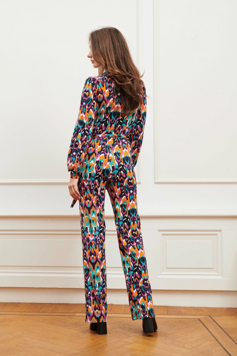 Jumpsuits & Playsuits Lofty Manner | Jumpsuit Sophia - Multi Feather