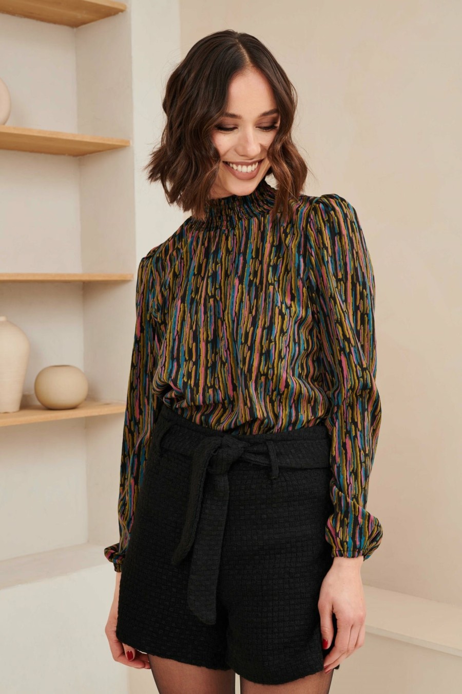 Blouses Lofty Manner | Blouse Sherina - Abstract Landscape P