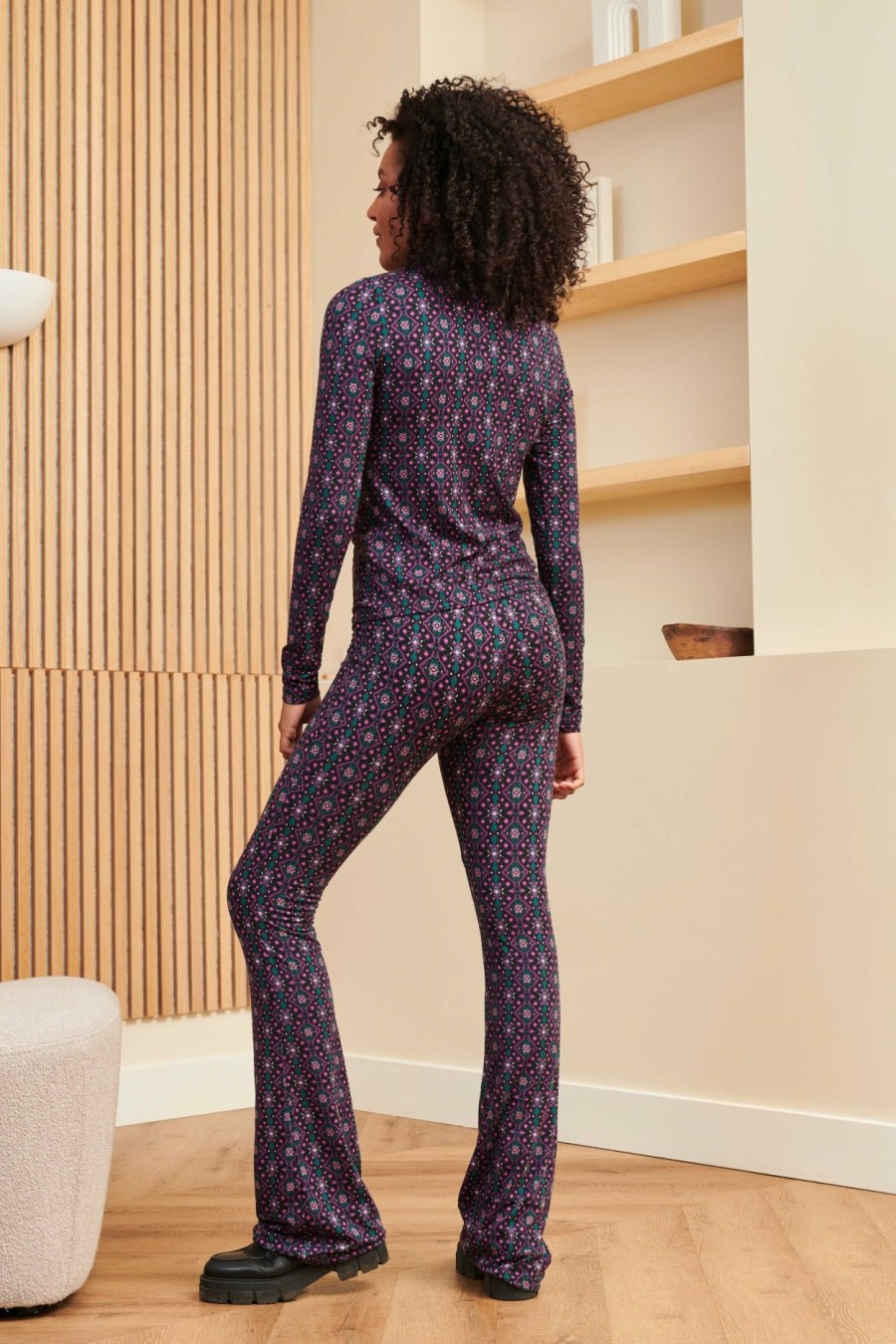 Broeken Lofty Manner | Broek Zayla - Multi Crystal Print